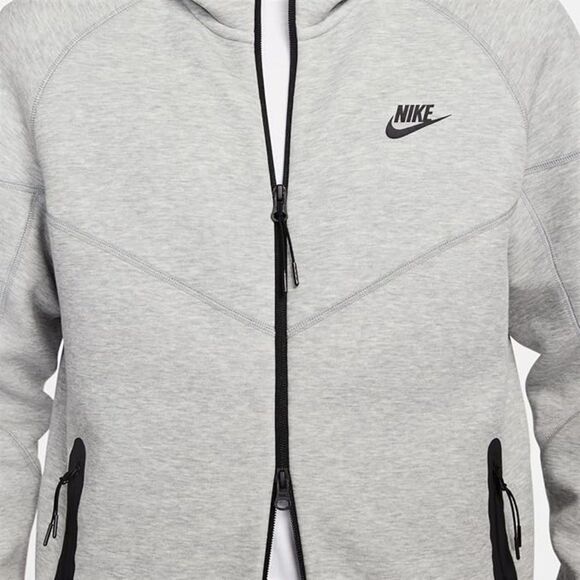 Nike Tech Fleece Men's Full-Zip Hoodie (Grey Heather). Size - Medium. FB7921-063 - Picture 4 of 4